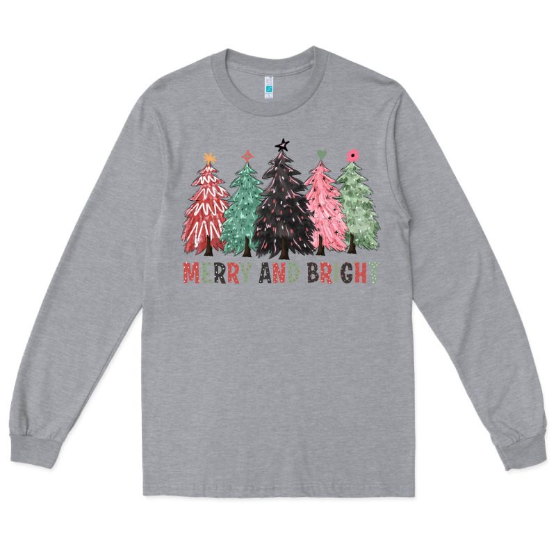 Merry And Bright Long Sleeve Tee by CowGirlArtShop | Teevron