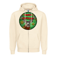 Sandshell mule buck deer head christmas Zipper Hoodie - LillyAllenDesigns