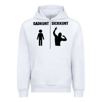White zyzz sadkunt sickkunt gym bodybuilding motivational aesthetic veni vid Urban Hoodie - lanVoArt
