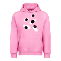 Fuchsia Pink weirdcore staring Urban Hoodie - lanVoArt