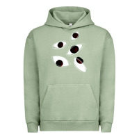 Pigment Oil Green weirdcore staring Urban Hoodie - lanVoArt