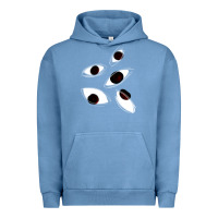 Pigment Pebble Blue weirdcore staring Urban Hoodie - lanVoArt