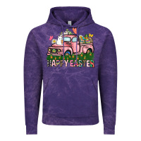 Cloud Purple Happy Easter Day truck Vintage Hoodie - HowdyJamesFarm