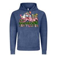 Vintage Denim Happy Easter Day truck Vintage Hoodie - HowdyJamesFarm