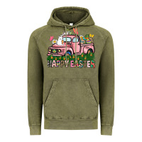 Vintage Olive Happy Easter Day truck Vintage Hoodie - HowdyJamesFarm