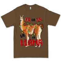 Cacao christmas llama Premium Tee - LillyAllenDesigns