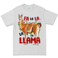 Dove Grey christmas llama Premium Tee - LillyAllenDesigns