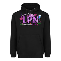 Black Valentine LPN Heavyweight Hoodie - CowhideDigitalArt