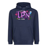 Navy Valentine LPN Heavyweight Hoodie - CowhideDigitalArt