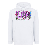 White Valentine LPN Heavyweight Hoodie - CowhideDigitalArt