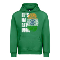 Emerald IT'S IN MY DNA India Flag Indian Urban Hoodie - lanVoArt