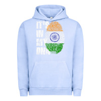 Pigment Grape Ice IT'S IN MY DNA India Flag Indian Urban Hoodie - lanVoArt