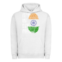 Pigment Lunar Rock IT'S IN MY DNA India Flag Indian Urban Hoodie - lanVoArt