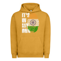 Pigment Peanut Butter IT'S IN MY DNA India Flag Indian Urban Hoodie - lanVoArt