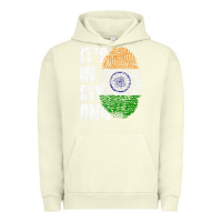 Pigment Pistachio IT'S IN MY DNA India Flag Indian Urban Hoodie - lanVoArt