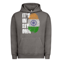 Pigment Tornado IT'S IN MY DNA India Flag Indian Urban Hoodie - lanVoArt