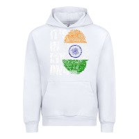 White IT'S IN MY DNA India Flag Indian Urban Hoodie - lanVoArt