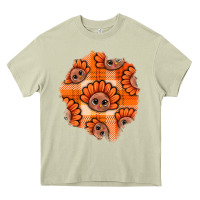 Mossy Thanksgiving Turkey With Tartan Patch Heavy Core Tee - BundleAndBundleShop