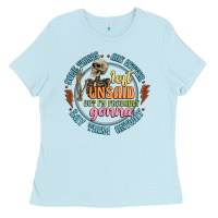 Baby Blue some things are better left unsaid Ladies Tee - Artiststas