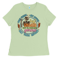 Matcha some things are better left unsaid Ladies Tee - Artiststas