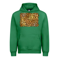 Emerald handdrawn leopard pattern yellow Urban Hoodie - BarkalooDesign