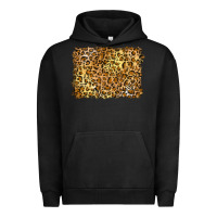 Pigment Black handdrawn leopard pattern yellow Urban Hoodie - BarkalooDesign