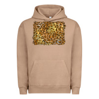 Pigment Burro handdrawn leopard pattern yellow Urban Hoodie - BarkalooDesign