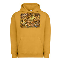 Pigment Peanut Butter handdrawn leopard pattern yellow Urban Hoodie - BarkalooDesign
