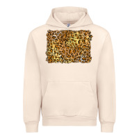 Sandshell handdrawn leopard pattern yellow Urban Hoodie - BarkalooDesign