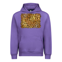 Tulip handdrawn leopard pattern yellow Urban Hoodie - BarkalooDesign