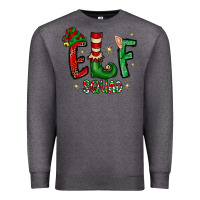 Charcoal Heather Elf Squad Premium Sweatshirt - CowhideDigitalArt