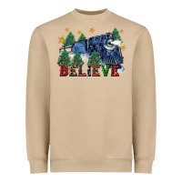 Mushroom believe polar express christmas trees Heavyweight Sweatshirt - FaDigitalArtStudio