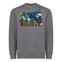 Storm believe polar express christmas trees Heavyweight Sweatshirt - FaDigitalArtStudio