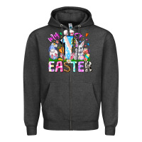 Charcoal Heather My 1st Easter Zipper Hoodie - CowhideDigitalArt