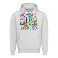 Dove Grey My 1st Easter Zipper Hoodie - CowhideDigitalArt