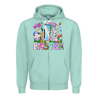 Seafoam My 1st Easter Zipper Hoodie - CowhideDigitalArt