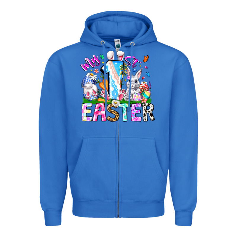 My 1st Easter Zipper Hoodie by CowhideDigitalArt | Teevron