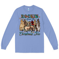 Colony Blue rockin around the christmas tree Long Sleeve Tee - CowGirlArtShop