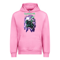 Fuchsia Pink gloryhammer   chaos wizard Urban Hoodie - lanVoArt