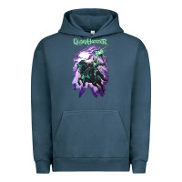 Pigment Midnight Navy gloryhammer   chaos wizard Urban Hoodie - lanVoArt