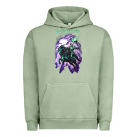 Pigment Oil Green gloryhammer   chaos wizard Urban Hoodie - lanVoArt