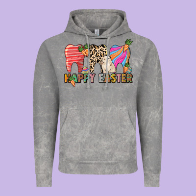 Happy Easter Dental Vintage Hoodie Designed By Howdyjamesfarm