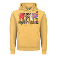 Vintage Mustard Happy Easter Dental Vintage Hoodie - HowdyJamesFarm