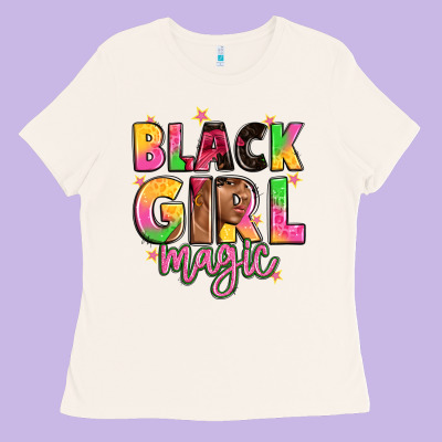 Black Girl Magic Ladies Tee Designed By Artiststas