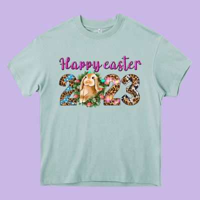Happy Easter 2023 Heavy Core Tee Designed By Bundleandbundleshop