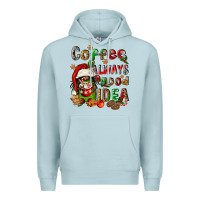 Blue Mist coffee is always a good idea Premium Hoodie - FaDigitalArtStudio
