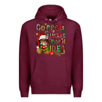 Burgundy coffee is always a good idea Premium Hoodie - FaDigitalArtStudio