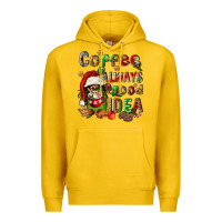 Lemon coffee is always a good idea Premium Hoodie - FaDigitalArtStudio