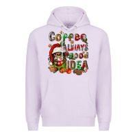 Lilac coffee is always a good idea Premium Hoodie - FaDigitalArtStudio