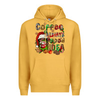 Mustard coffee is always a good idea Premium Hoodie - FaDigitalArtStudio
